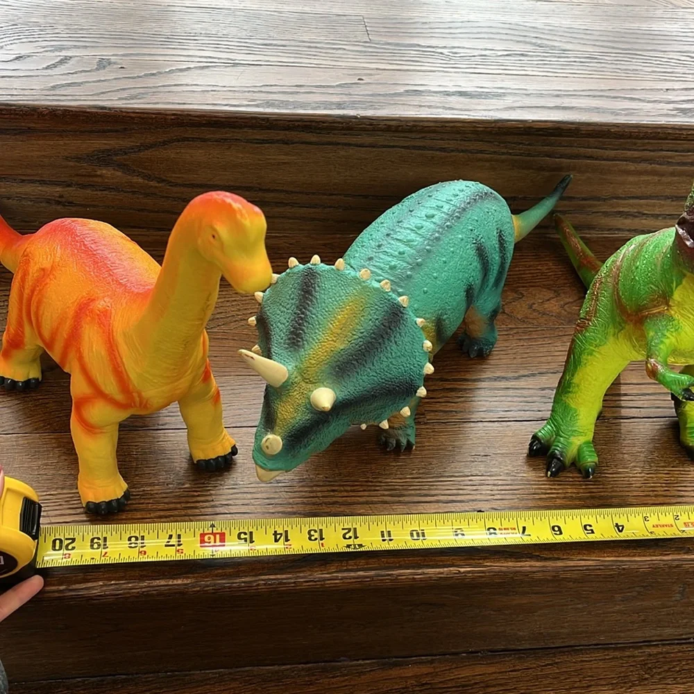 Trio of Large Rubberized Dinosaurs - Picture 6 of 6